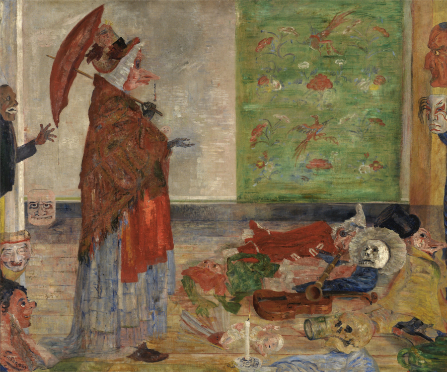 James Ensor, Verbazing van het masker Wouse, 1889 