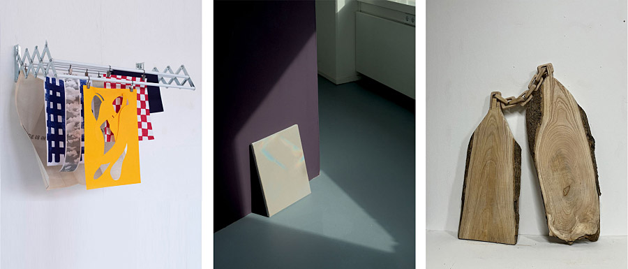 Werk van (v.l.n.r.) Laura Snijders, Lambertine van Veldhuizen en Julia Lok